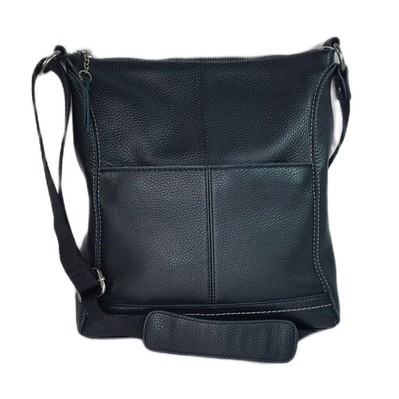 The Sak Handbags - The Sak Lucia Black Leather Crossbody/Shoulder Bag with Changeable Strap-NWOT